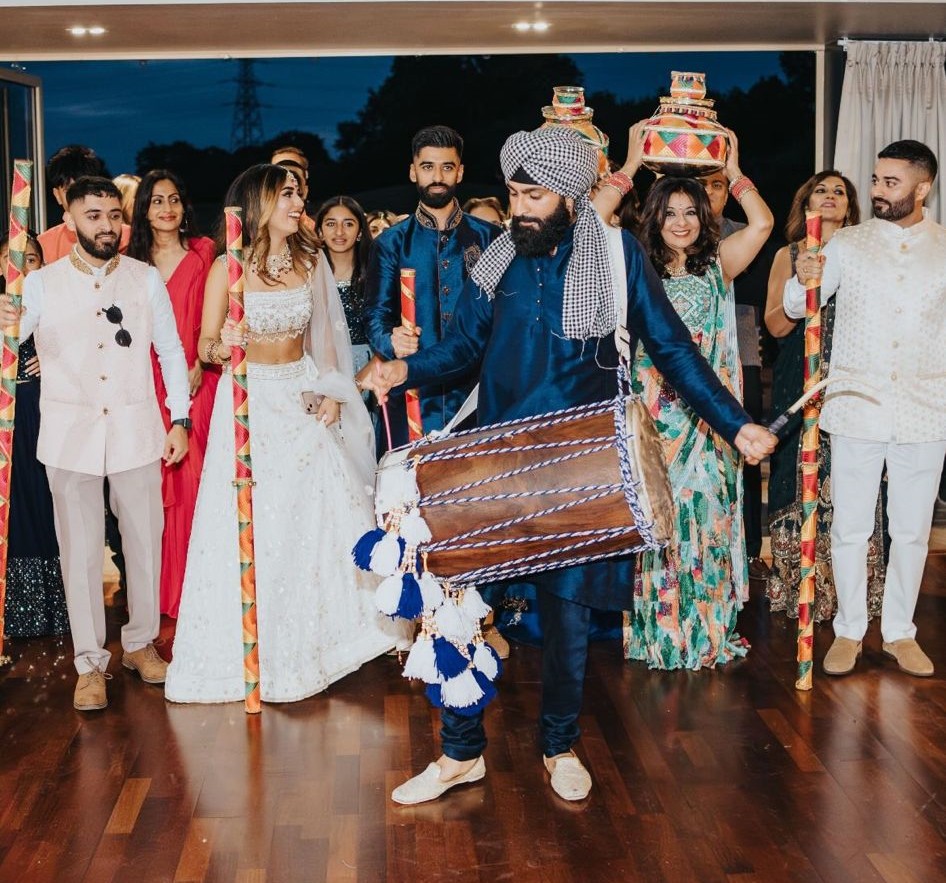 Fusion dhol performance at a major event in Manchester