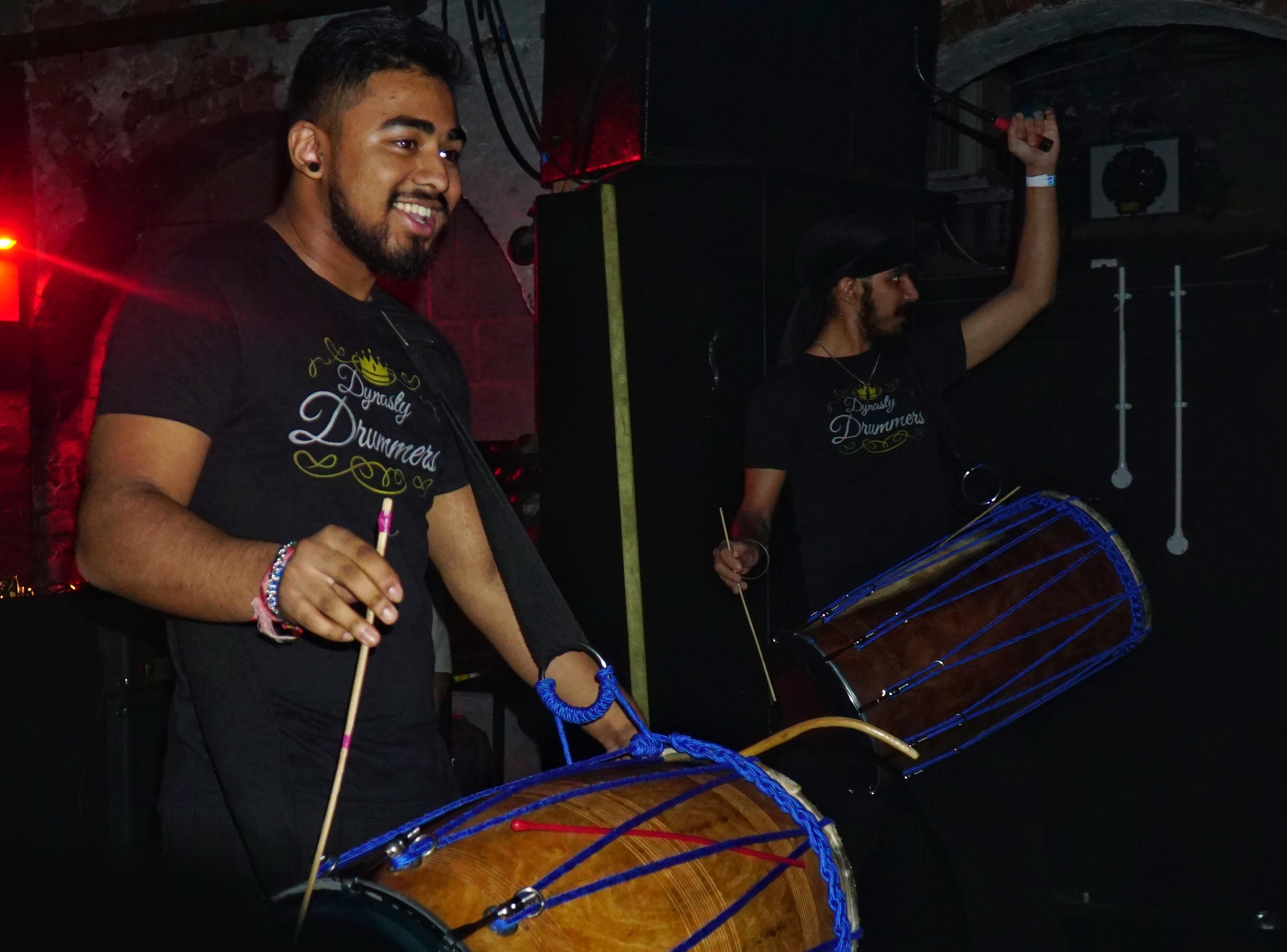 Energetic reception performance at a luxury Asian wedding in Leicester