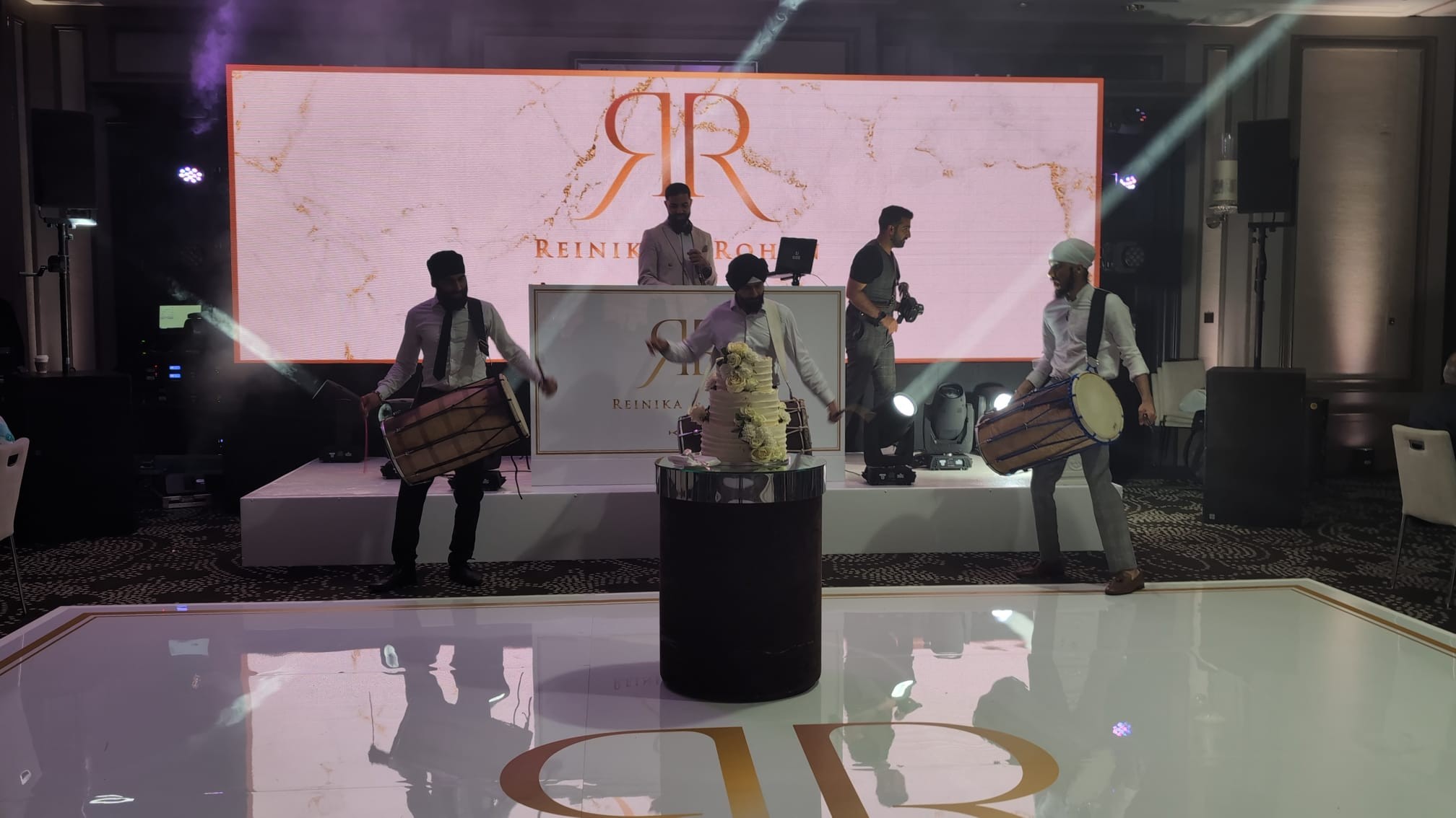 Fusion dhol performance at a major event in Manchester